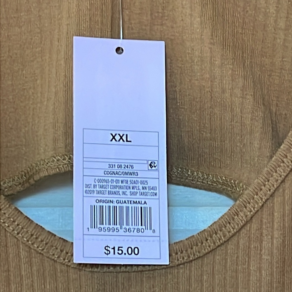Bundle of women’s XXL swimsuit cover-up/dress one black one cognac/caramel NWT - Picture 6 of 11